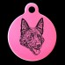 Kelpie Engraved 31mm Large Round Pet Dog ID Tag